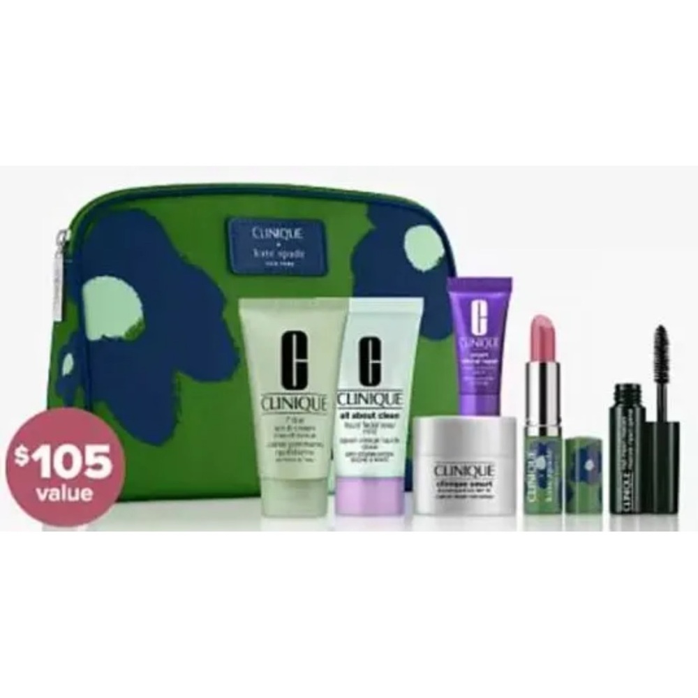 COPY - New CLINIQUE + Kate Spade 7-Piece Gift Set & Bag